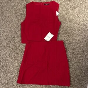 Forever 21 Red Linen Set